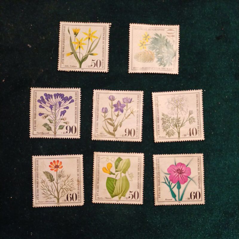 

Stamp Prangko Deutsche Bundespost, Seri Bunga