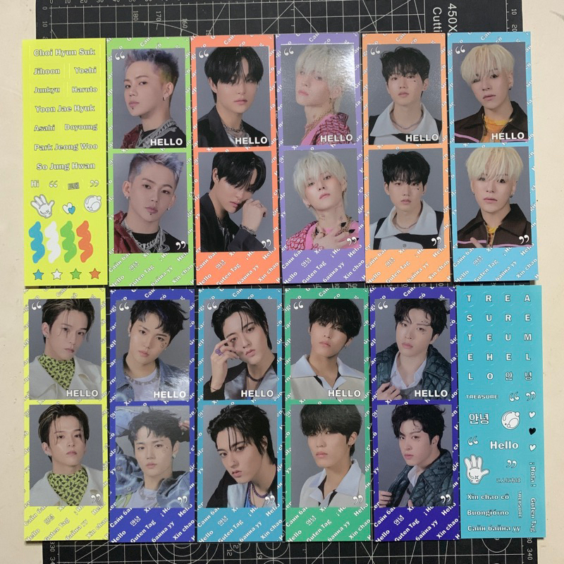 [MD HELLO] TREASURE 2CUT PHOTO + STICKER SET