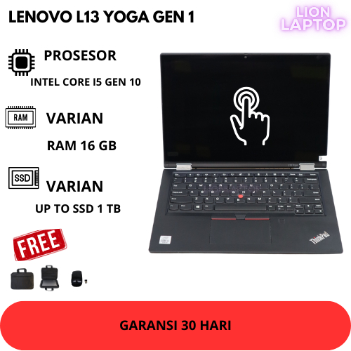 Laptop Lenovo L13 Yoga 2 In 1 I Intel Core I5 Gen 10 I Ram 16 Gb Ssd 512 Gb NVME
