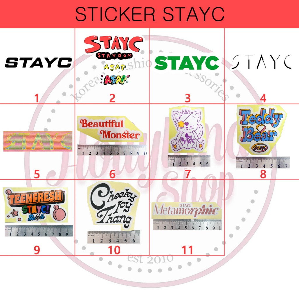 

Sticker StayC Logo part 1 (5pcs Sticker) Unofficial