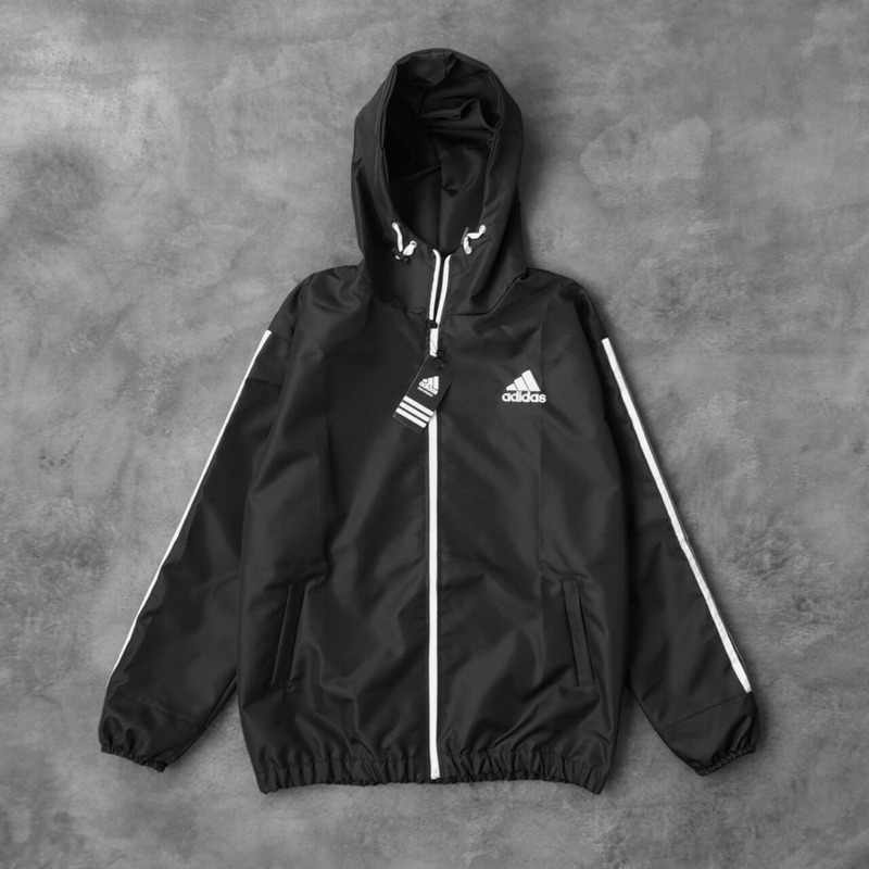 Jaket parasut adidas logo casual