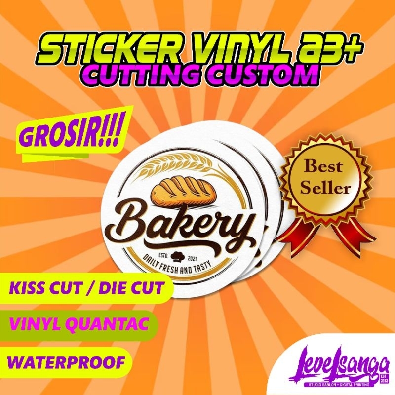 

STICKER TRANSPARAN VINYL A3+,KISSCUT/DIECUT , MINIMAL 5LEMBAR
