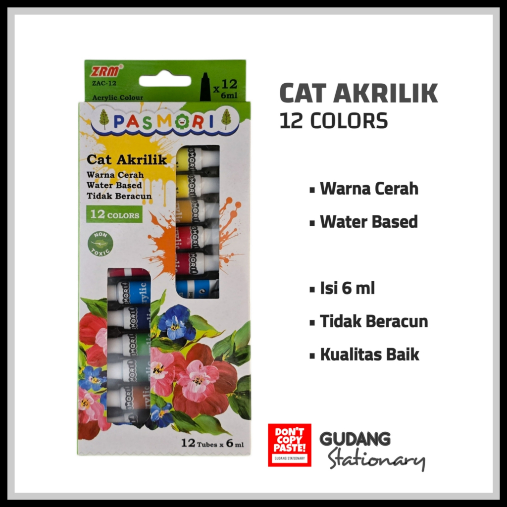 

Cat Akrilik 12 Warna [ set ]
