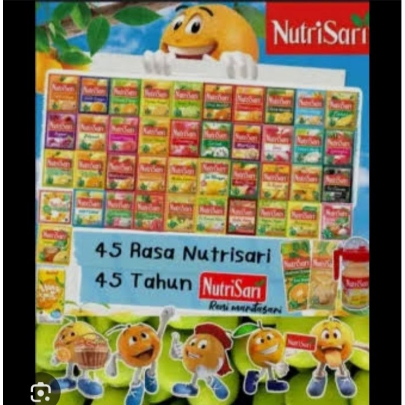 

Nutrisari renceng Varian rasa 11grm [1renceng =10 sahcet]