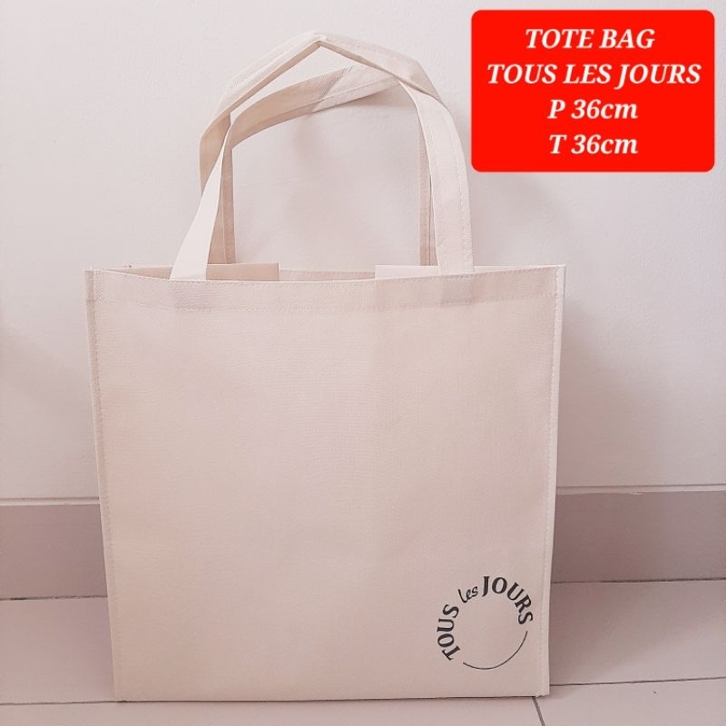 tote bag tous les jours shopping bag tous les jours tas belanja cake tous les jours tote bag canvas 