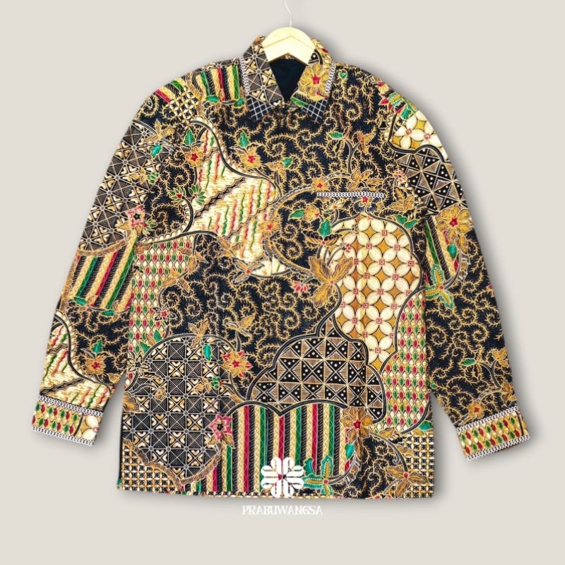 PRABUWANGSA BATIK - kemeja batik pria semi jas eksklusif batik bordir modern batik premium