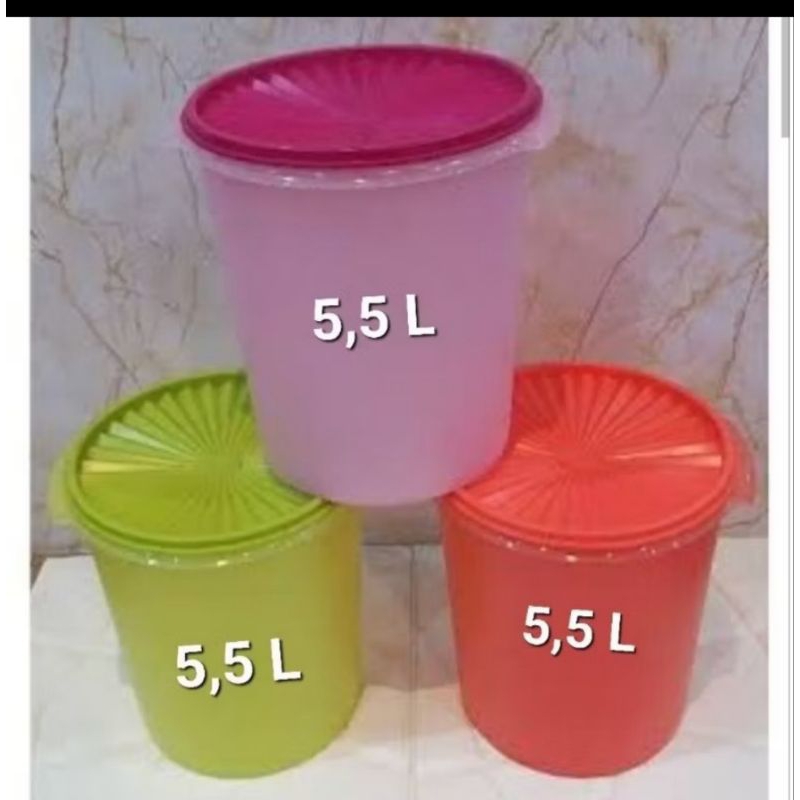 Toples kerupuk sedang maxi  canister tupperware 5 liter eceran 1 pcs