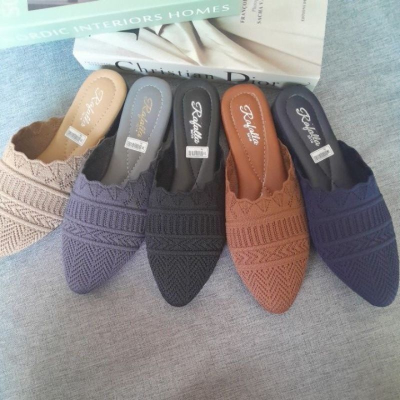 sandal rajut bustong sol karet