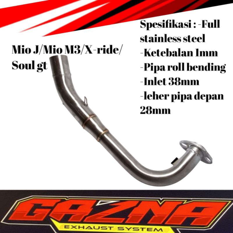 Knalpot Motor Yamaha Mio J Mio M3 X-ride 125 Soul GT INJEKSI full stainless steel