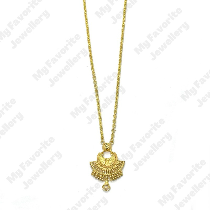 Kalung Kipas Rumbai EMAS ASLI Kadar 700 16K