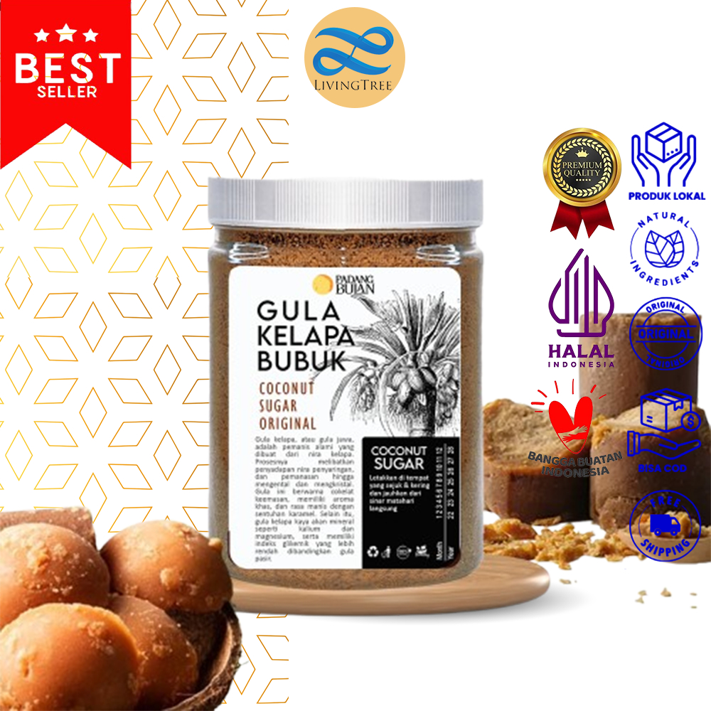 

Gula Kelapa Bubuk Organik 500 Gr Premium Alami - Padangbulan