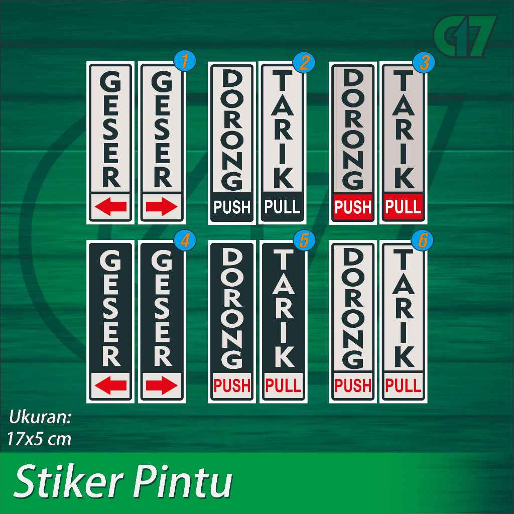 

Stiker Pintu, Stiker Label Pintu, Stiker Pintu Tarik Dorong, Stiker Pintu Geser