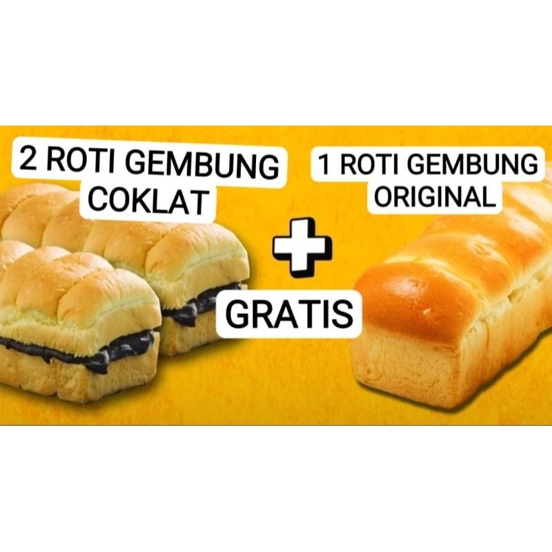 

2 ROTI GEMBUNG COKLAT PANGLIMA + 1 ROTI GEMBUNG ORIGINAL FREE