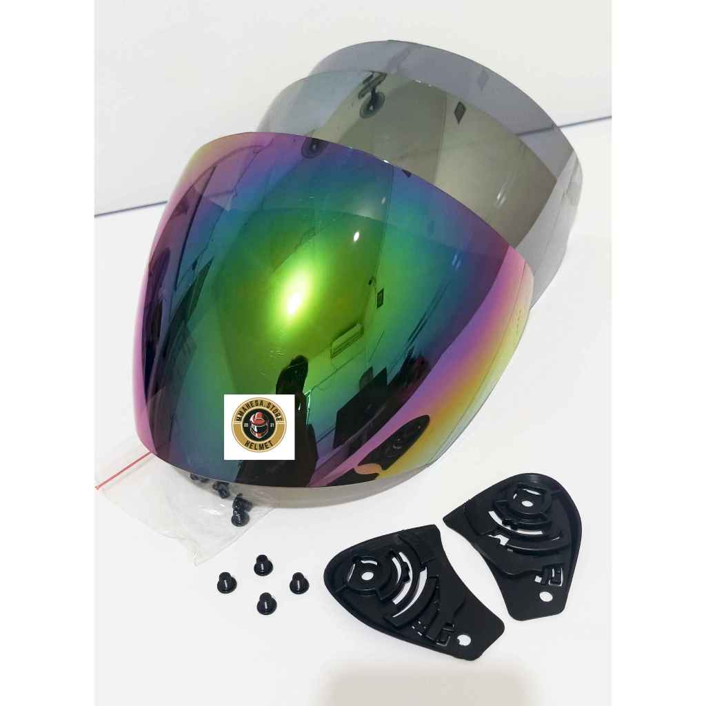 Kaca Helm Ink Centro Bening/Hitam Pnp