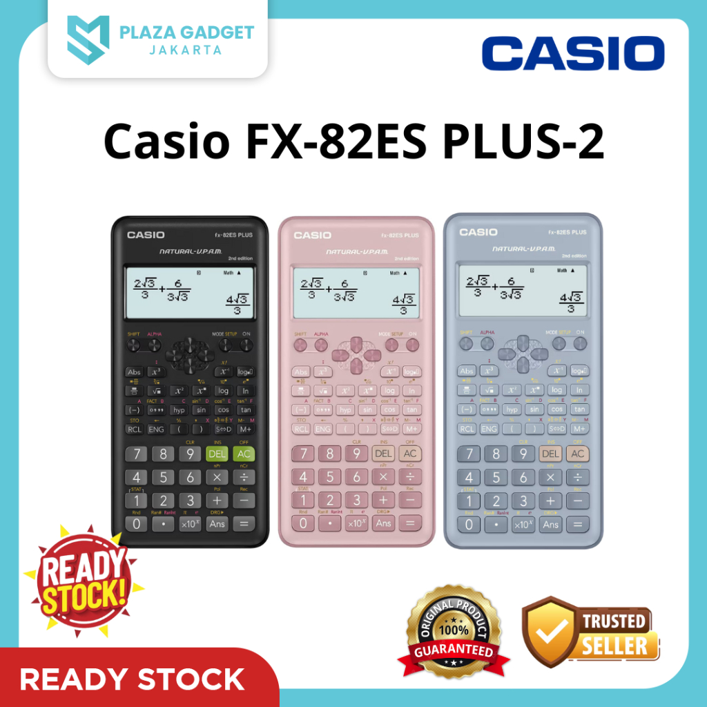 

Casio FX-82ES PLUS 2nd Edition - Calculator Scientific Ilmiah - Garansi Casio 1 Tahun