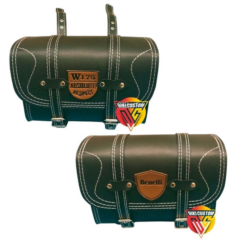 side bag kawasaki w175 dan Benelli tas samping motor saddle bag / aksesoris motor