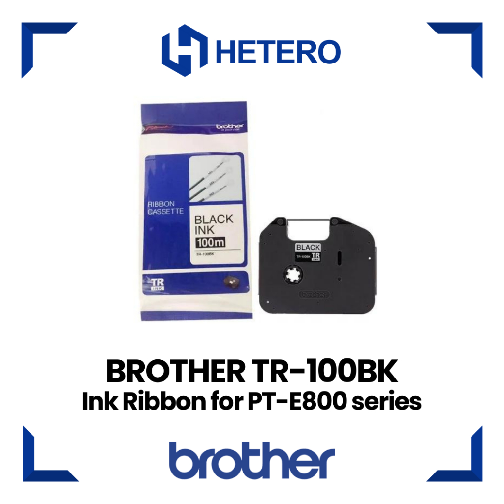 

BROTHER TR-100BK Ink Ribbon for PT-E800 series