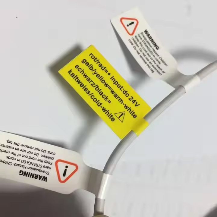 

STIKER VINYL PENANDA KABEL / CABLE TAG UKURAN DAN DESAIN BISA CUSTOM