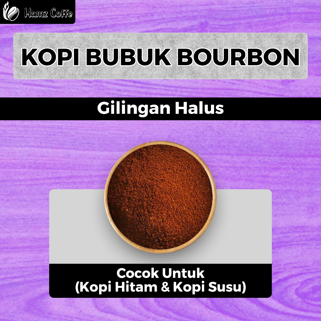 

Hamz Coffee - kopi bubuk bourbon premium harga bersahabat 500gr