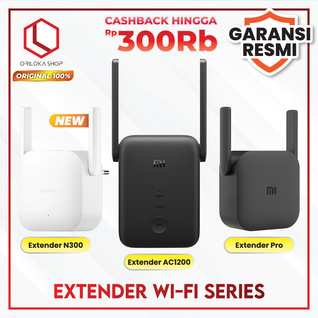 Xiaomi Mi WiFi Range Extender Repeater Pro / Repeater AC1200 | Penguat Sinyal Pemancar Sinyal