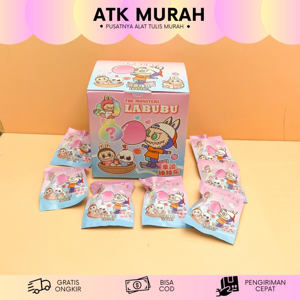 

PENGHAPUS MISTERY BAG LABUBU ER-1692 PENCIL ERASER LUCU ALAT TULIS UNIK MURAH TERJANGKAU