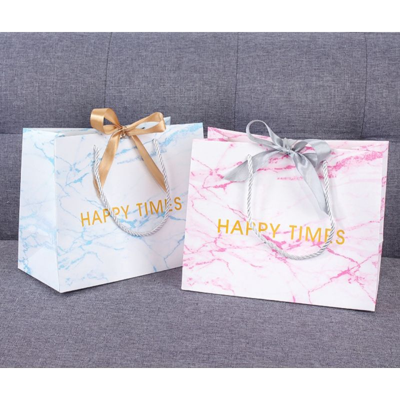 

Satuan- Paperbag gift souvenir goodiebag Happy Times/ Tas Kado Hamper packaging goodiebag premium pita