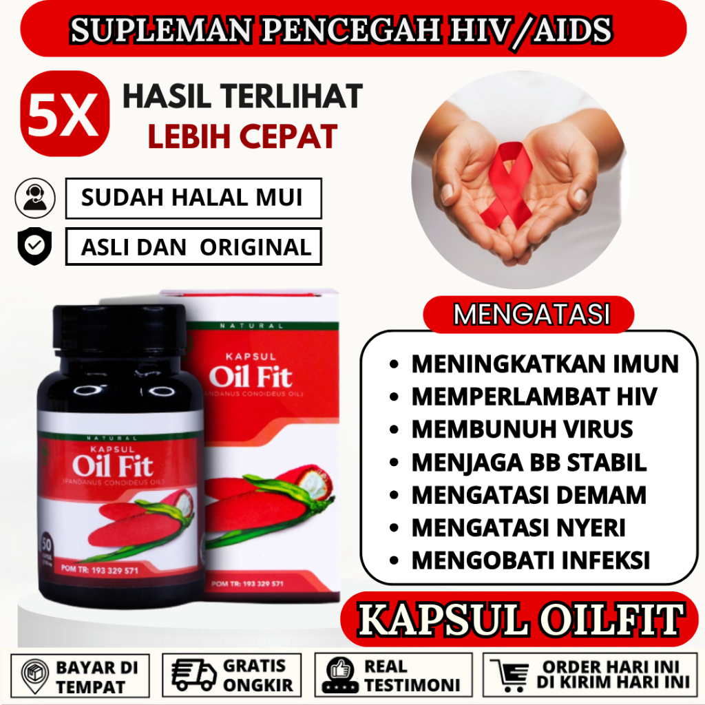 Obat Gejala HIV/AIDS, Obat Pencegah HIV Obat Penyembuh HIV Meningkatkan Kekebalan Tubuh Dan Imun | O