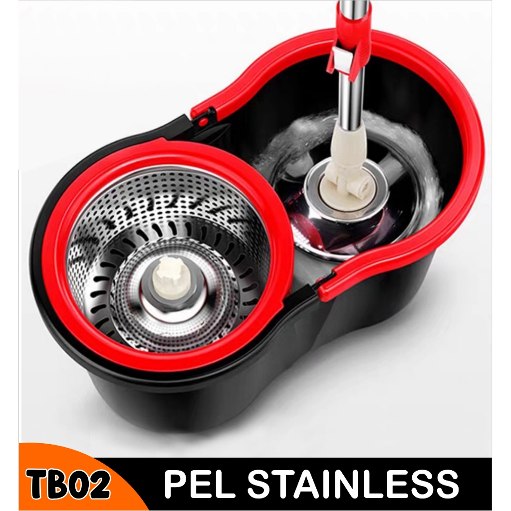 Dreamhome Alat Pel Lantai Praktis Spin Mop Ultra - Alat Pel Lantai Pembersih Lantai TB02