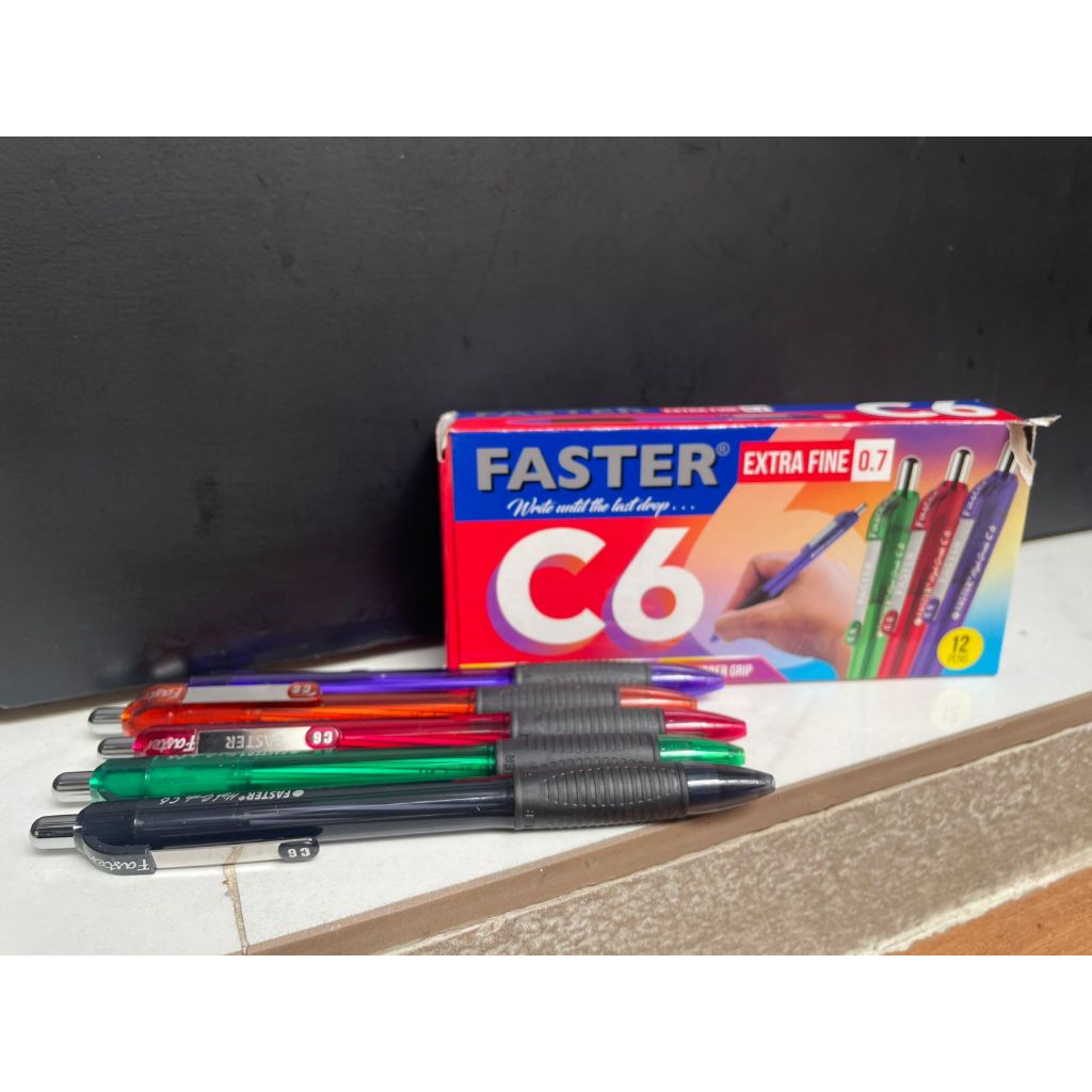 

Pulpen Faster C6 Pack biru (isi 12 Pcs)
