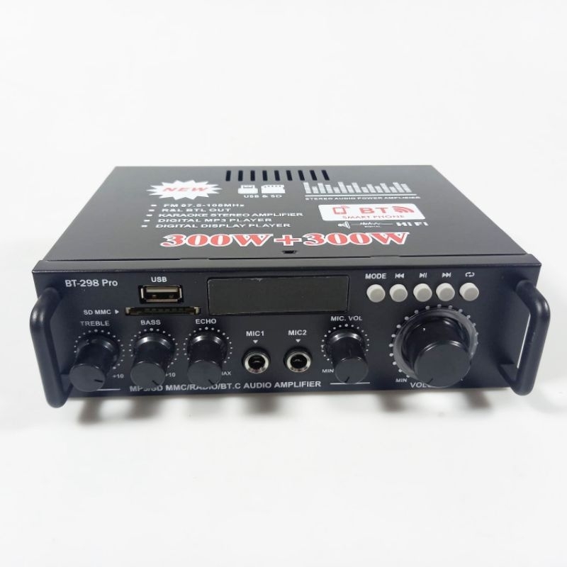 Audio amplifier bluetooth 2 channel output