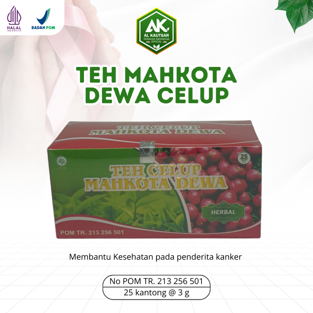 

Teh Celup Mahkota Dewa 25 Kantong Herbal Kanker Tumor Alami BPOM