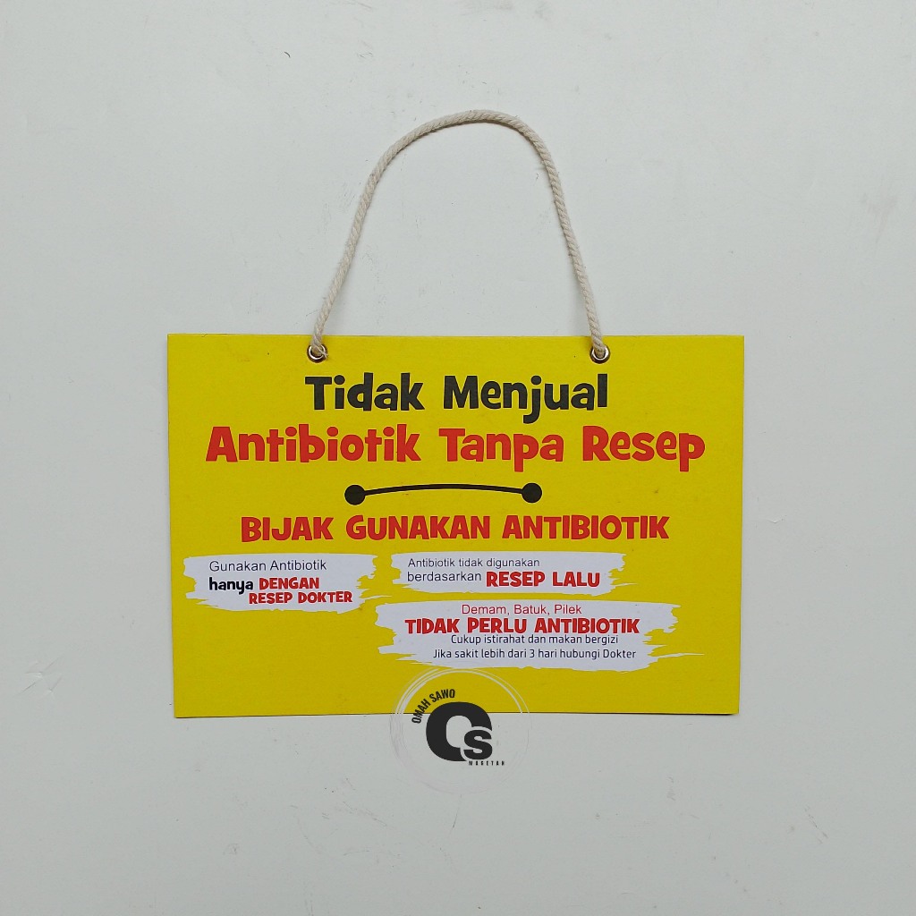 

Hard Poster Tidak Menjual Antibiotik Tanpa Resep - Bijak Gunakan Antibiotik - PIO