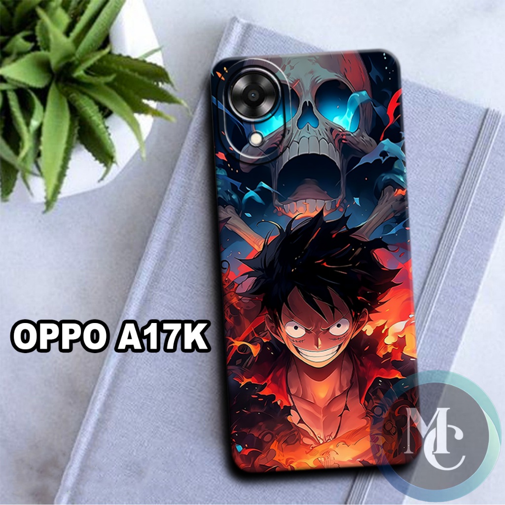 CC4/ Softcase karet lentur untuk oppo a17k/Motif karakter anime one piece/case oppo a17k/kesing oppo