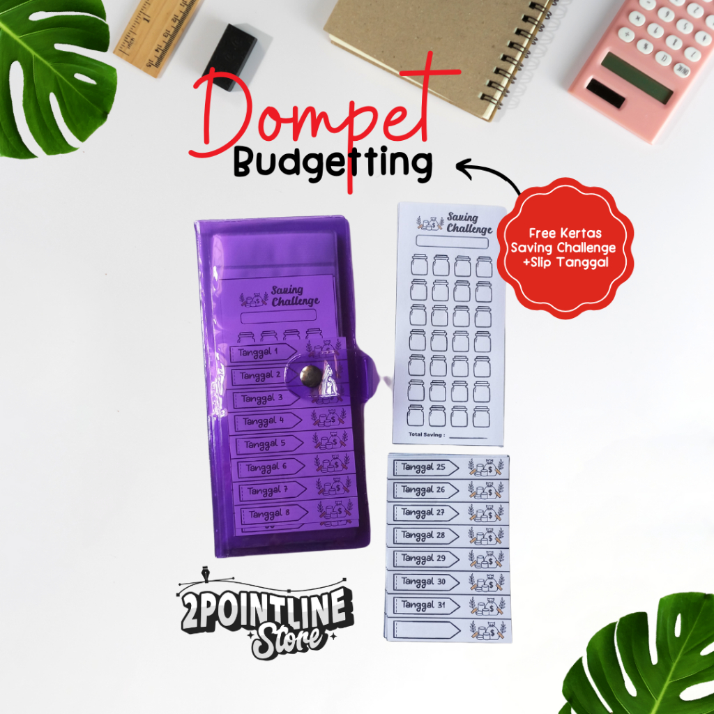 DOMPET DISIPLIN KEUANGAN BULANAN / DOMPET ORGANIZER KEUANGAN 32SLOT