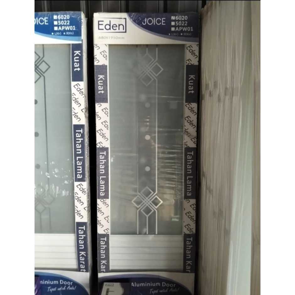 PINTU KAMAR MANDI EDEN LILY 6020 ALUMUNIUM 3/4 PUTIH | PINTU KAMAR MANDI ALUMUNIUM MINIMALIS