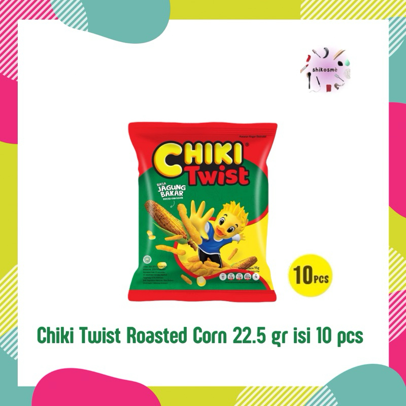 

Chiki Twist Roasted Corn 22.5 gr isi 10 pcs