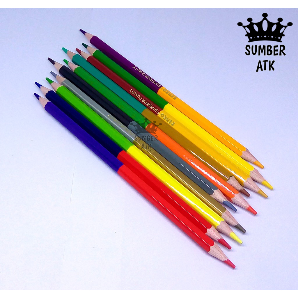 

mg Pensil Warna KENKO 24 warna Bi-color CP-24C ( 48 warna dengan 2 sisi ) Color Pensil