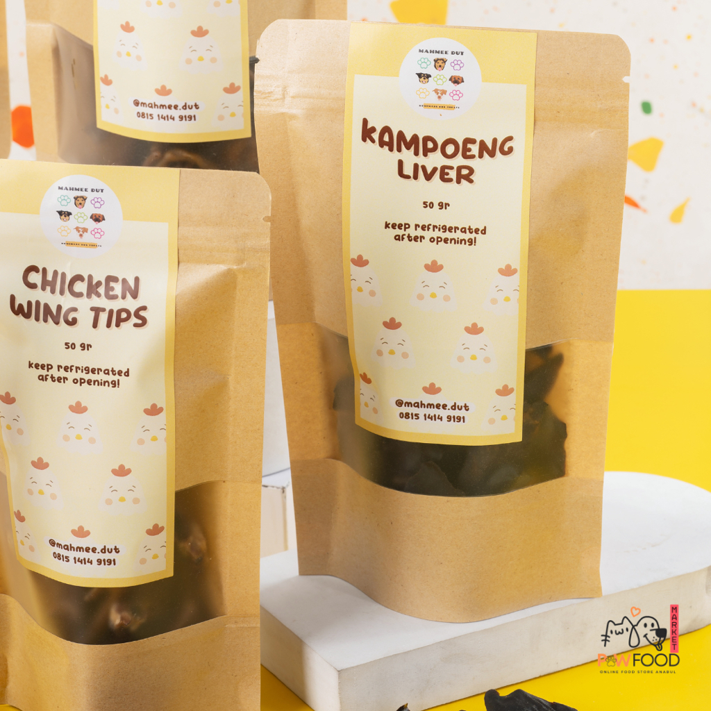 Dog Treats Kampoeng Liver 50gr by Mahmee dut jerky untuk anjing hati ayam kampung snack anjing kucin