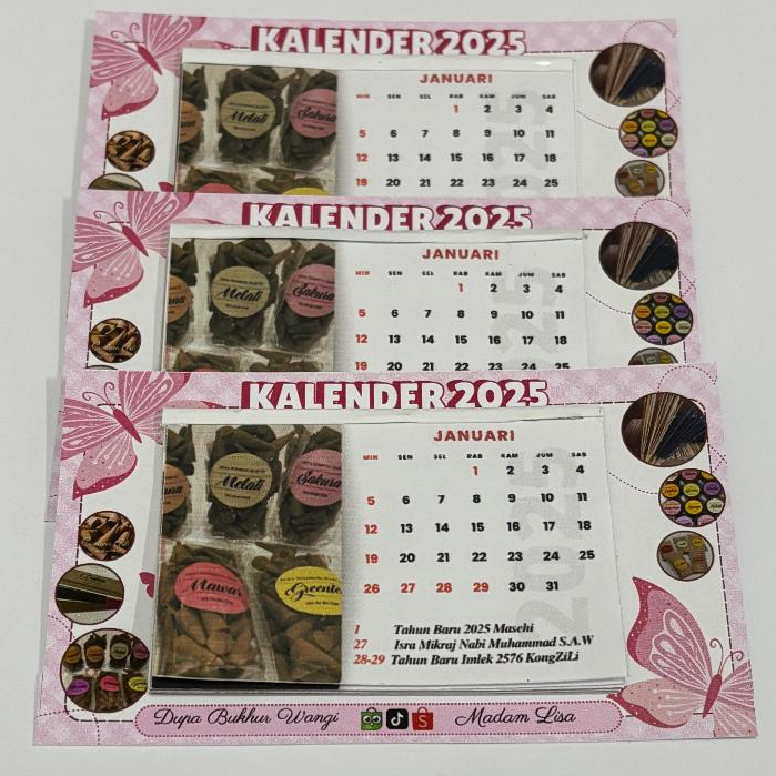 

[SPECIAL GIFT] Kalender 2025 Madam Lisa