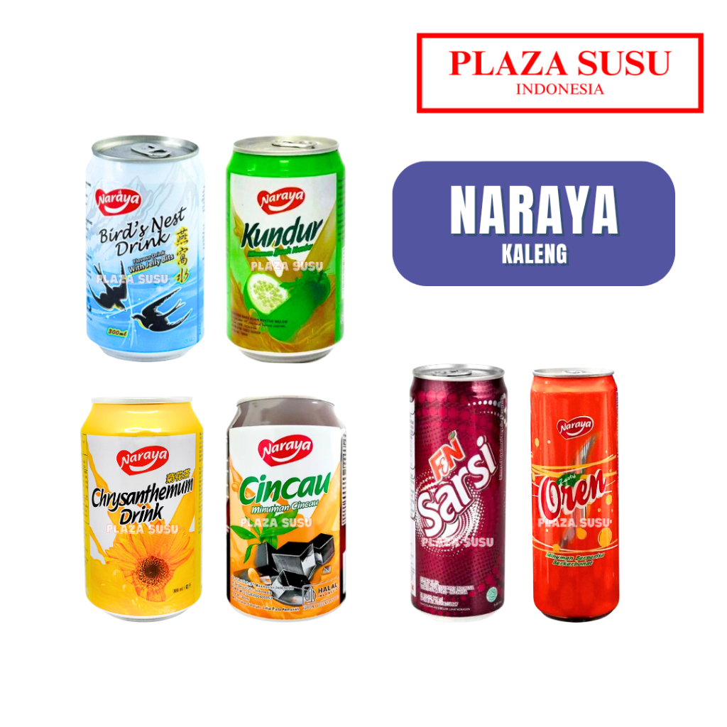 

MINUMAN NARAYA KALENG 300 ML X 24 DRINKS NARAYA WINTER MELON BIRD'S NEST KRISANTEMUM CINCAU TEH BUNGA SARSI OREN