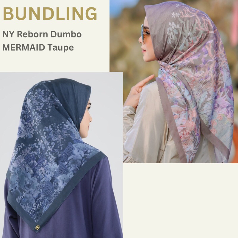 [Diskon Shopee Video][PRELOVED BUNDLING] Buttonscarves NEW YORK Dumbo Buttonscraves LITTLE MERMAID 1