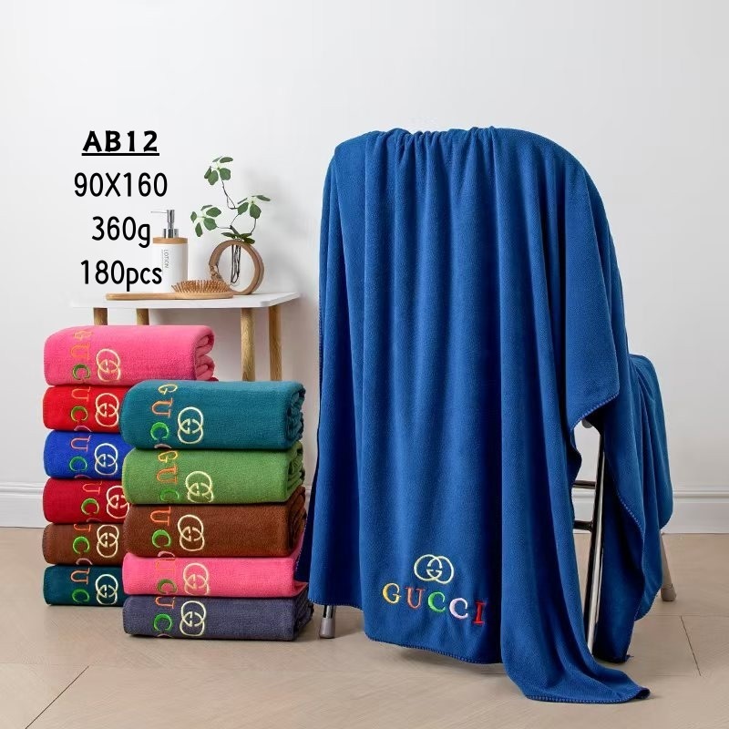 HANDUK MANDI DEWASA IMPORT SUPER JUMBO  BORDIR GUCCI 90X160 AB12