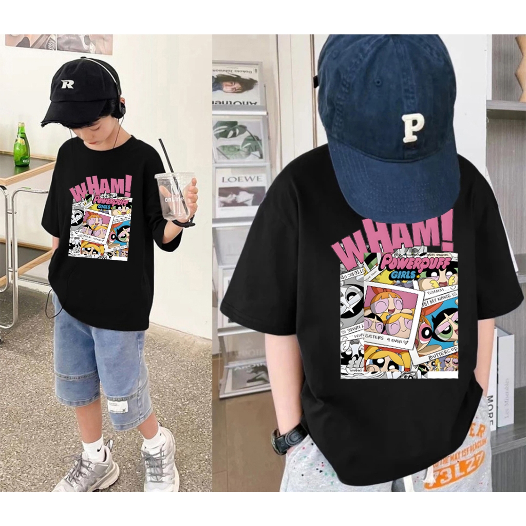 korea style premium baju atasan|2-12 Tahun|Foto Polisi Polisi Feitian Pola Animasi Kartun Lucu |Kaos