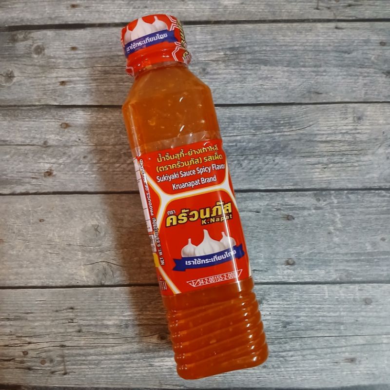 

Kruanapat Brand Sukiyaki Sauce Spicy Flavor Saos Sukiyaki Pedas Bangkok Thailand