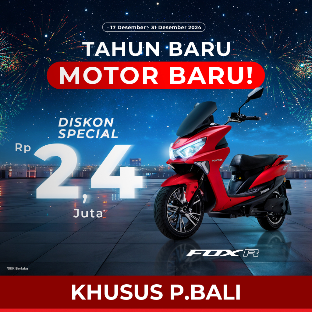 Polytron Fox R Electric Sepeda Motor Listrik - OTR Bali