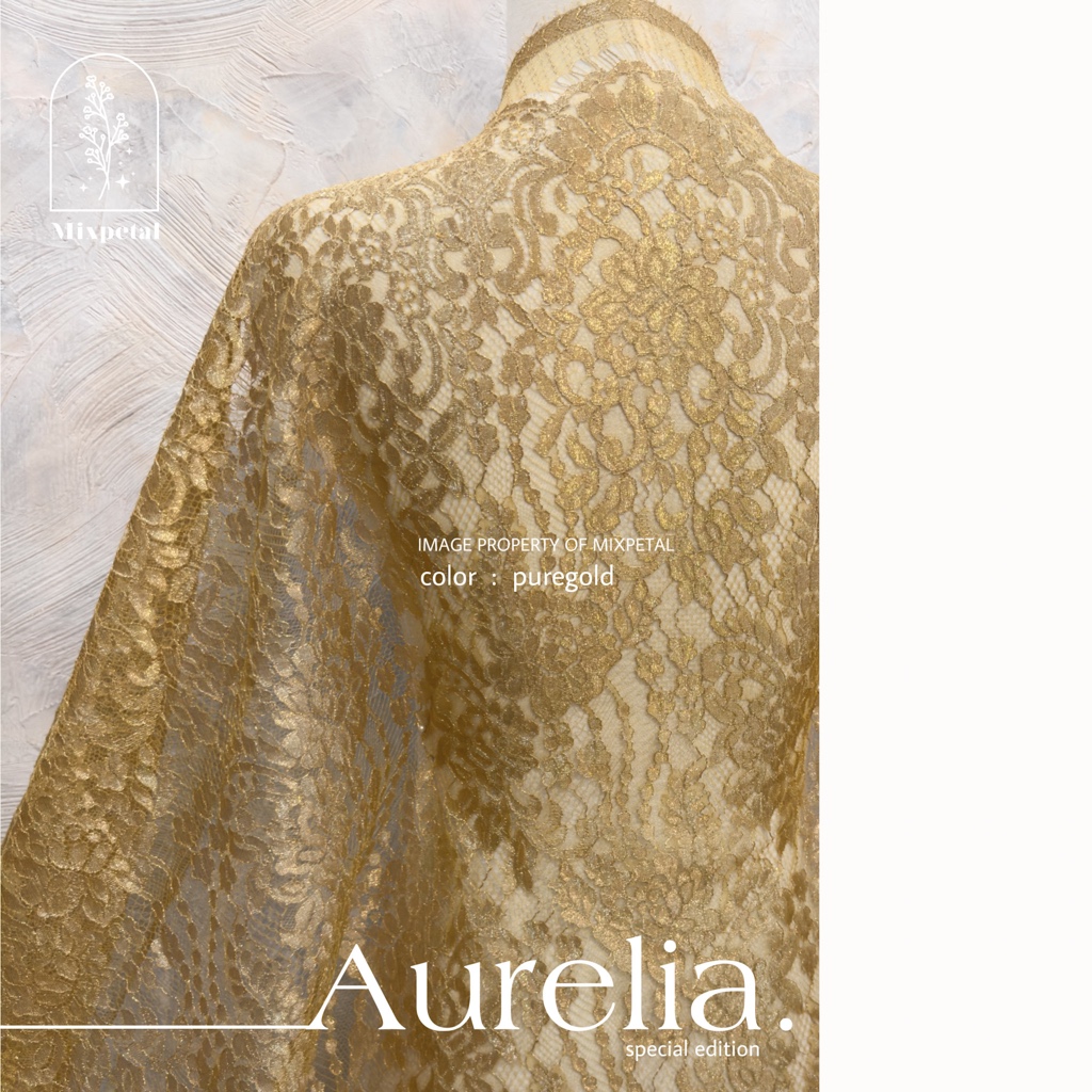 KAIN KEBAYA CHANTILY LAMINATING LACE AURELIA