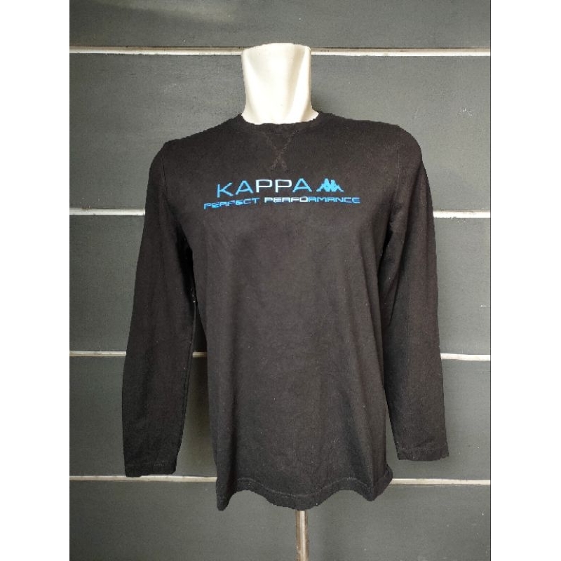 Long Sleeve Kaos panjang Kappa hitam