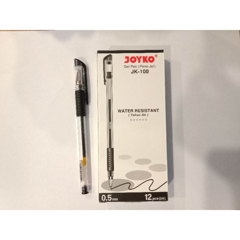 

Bolpen Joyko Gel Pen Jk100 Hitam 12Pcs