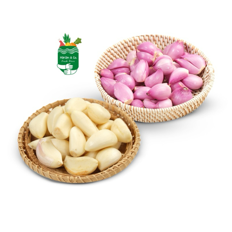 

bawang kupas merah/putih 250 gr