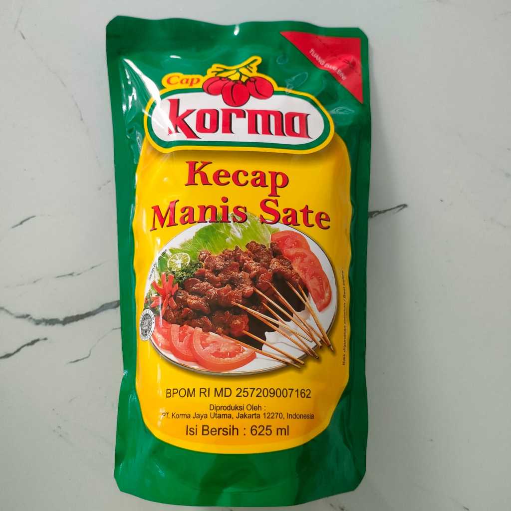 

Kecap Cap Korma - Manis Sate Pouch 625 ml